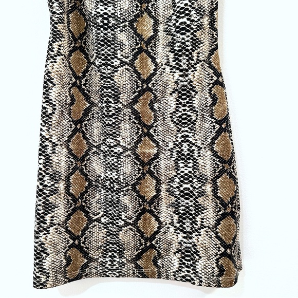 Etophe Studios Snakeskin Print Bodycon Mini Dress Size Small - Picture 4 of 8